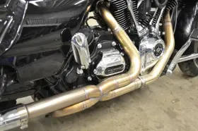 Fuel Moto Fm-12-flh Jackpot Exhaust Header Pipe Steel 2-1-2 Harley Touring Bagger 09-16