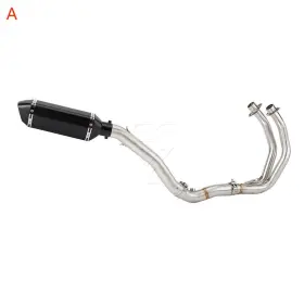Gfyship 760934359130 For Yamaha Yzf R7 2021-2023 Motorcycle Exhaust With Header High Level Link Pipe