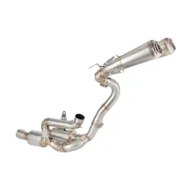 Gfyship 768351609791 Silvery Exhaust Pipe With Mid Tail Link For Ducati Panigale V4 S 2022-2024