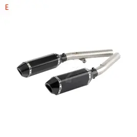 Gfyship 768381828339 For Honda Cbr1100xx 1996-2016 Black Exhaust Pipe With Muffler Link