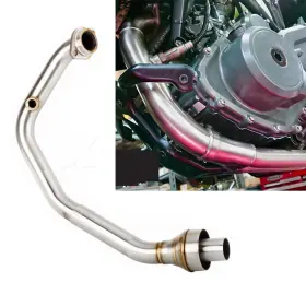 Gfyship 768381900981 For Husqvarna Svartpilen / Vitpilen 401 2020-2021 Exhaust Head Link Pipe Slip-on