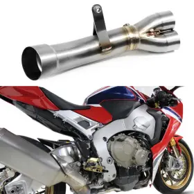 Gfyship 768381909656 Motorcycle Exhaust Mid Link Pipe 60mm Slip-on For Honda Cbr1000rr 2017-2019