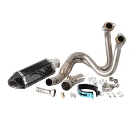 Gfyship 768604486278 Motorcycle Exhaust Tips With Mid Link Pipe For Kawasaki Z650rs 2022-2024 Z650 Rs
