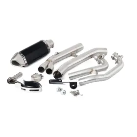 Gfyship 768604488647 For Aprilia Tuareg 660 21-24 Motorcycle Exhaust Header Link Pipe Muffler Tips