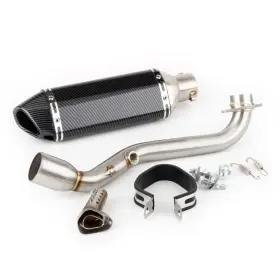 Gfyship 768604489781 For Suzuki Burgman / Skywave 400 06-16 Exhaust Pipe With Mid Link Slip-on