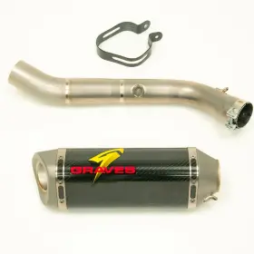 Graves Exk-16zx1-cetc Works 3/4 Slip On Exhaust For 16-20 Zx10r
