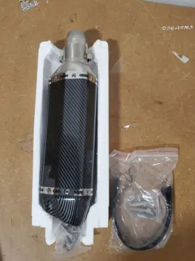 Haoyunlai 663256451882 51mm Universal Motorcycle Exhaust Pipe Slip-on Muffler Tips Model A08