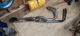 Hard Krome 442460 Hard-krome 2-into-1 Sideburners Exhaust - Vtx1300 2004-2009 Sku Hk 44-2460