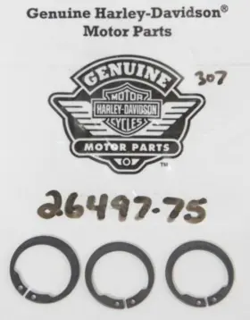 26497-75 Harley Davidson Retaining Ring Qty 3 Sportster Hugger Exhaust Port