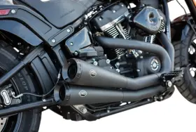 550-0760 Harley-davidson S&s Cycles Grand National 2-2 Black Exhaust 2018up Softail
