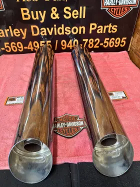 64900246 Harley-davidson 17-22 Flrt Freewheeler Trike Oem Stock Mufflers A B #2