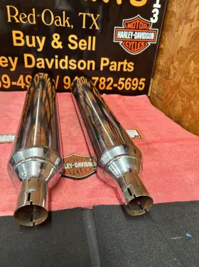 64900246 Harley-davidson 17-22 Flrt Freewheeler Trike Oem Stock Mufflers A B #3