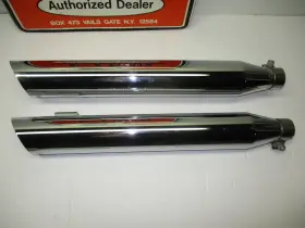 Harley-davidson 64987-08 Genuine 08-17 Dyna Chrome Mufflers 64705-08