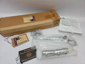 65126-98 Harley-davidson Nos Softail Fatboy Chrome Exhaust Bracket Evo 95-99