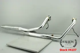 66737-07 Harley-davidson 2007 Softail Custom Exhaust Header Muffler Pipe Assembly Kit Chrome #4107