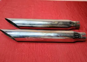 Harley Davidson 7702-03-055 80067-95 Fxd Baloney Cut Slip Fit Muffler Tips 1995 Used