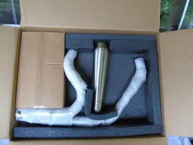 18002494 Harley Davidson / Trask Performance Softail Stainless Assault 2 Into 1 Exhaust Oem # Tm 650