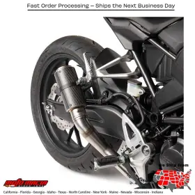 41302-2405 Hotbodies Mgp Stinger Slip-on Matte Carbon Honda Cbr300r 2015-2021
