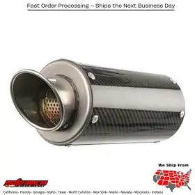 51801-2400 Hotbodies Mgp Exhaust Slip-on Carbon Fiber Can Kawasaki Ex400 Ninja 400