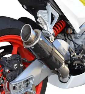 Hotbodies Racing 12101-2400 Growler Full Exhaust System Cf/ss Aprilia Rs 660 2021-2023