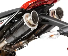 Hotbodies Racing 31901-2400 Mgp Carbon Fiber Slip-on 2019-2023 Ducati Hypermotard 950