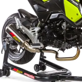Hotbodies Racing 41602-2414 Mgp Carbon/ss Low Mnt Full Exhaust 17-21 Msx125 Grom