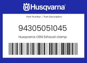 Husqvarna 94305051045 Genuine Exhaust Clamp -