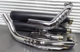 1263187-156 Indian 19 Scout Bobber Full Stock Exhaust System Headers Mufflers -not Modified 1263187-156 Indian 19 Scout Bobber Full Stock Exhaust System Headers Mufflers -not Modified
