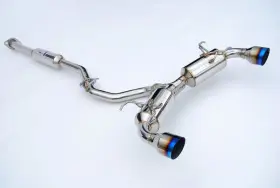 Hs12sst6n21gt Invidia Fits 12 Subaru Brz / Toyota 86 N2 60mm Single Layer Titanium Burnt Tips