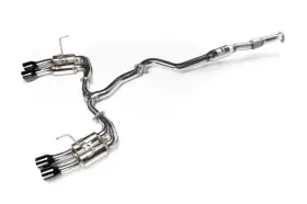 Hs22wrxgm4sb Invidia 2022 Wrx Gemini Single Layer Quad Black Tip Cat-back Exhaust