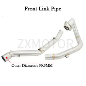 Istunt Drz4md Exhaust Header Middle Link Pipe For Suzuki Drz400 2000-2025 51mm Slip Muffler