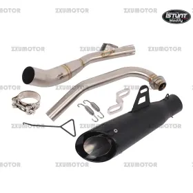 Istunt Grom20600 Exhaust System Pipe Slip On Black Muffler For Grom 125 Msx125 2021-2025 51mm