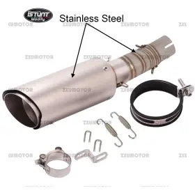 Istunt Md450mtss197 Stainless Steel Exhaust Link Pipe Slip For Cf-moto 450mt 2024 Can Muffler