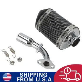 M17110041-d Jfg Racing Motorcycle Full Exhaust Pipe Mufflers System For Coleman Ct200u Mini Bike