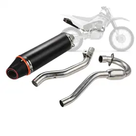 M17120202-d Jfg Racing Full Exhaust Muffler Header Pipe System For Honda Crf230 Crf230f 2003-2017 Black