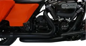 1802-0399 Khrome Werks Black Aggressor 2-2 Headers 2017-2023 Harley Touring 200920