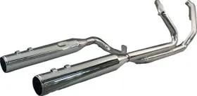 Khrome Werks 200120 Dominator Dual Full Exhaust System With Race Tips Chrome #200120