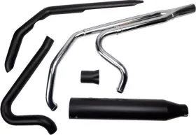 200775-sr Khrome Werks Outlaw-sr 2 1 Full Exhaust System Black #200775-sr Harley Davidson