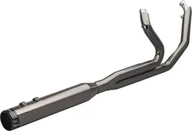 201775 Khrome Werks Eclipse 2-into-1 Full Exhaust System Black #201775 Harley Davidson