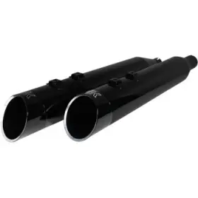 202645 Khrome Werks 4.50 Inch Hp-plus Slip-on Mufflers Obsidian W Edge Cap For M8 Touring