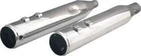 202915 Khrome Werks 4.5 Inch Hp-plus Race Slip On Mufflers Fits 1995-2016 Harley Touring