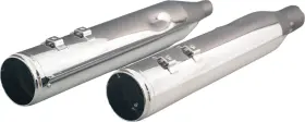 202935 Khrome Werks 4.5 Inch Hp Plus Chrome Slip On Mufflers Fits 2017-2025 Harley Touring
