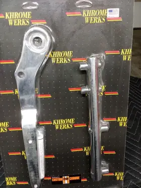 209960 Khrome Werks Muffler Support Brackets For Harley Davidson Softail 1984 1999