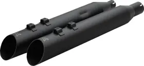 Khrome Werks 40fsl-1012-blk 4 Inch Hp Plus Black Ripper Slip On Mufflers Fits 17-25 Harley Touring