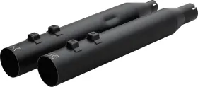 40fst-1012-blk Khrome Werks 4 Inch Hp Plus Black Ripper Slip On Mufflers For 2017-25 Harley Touring