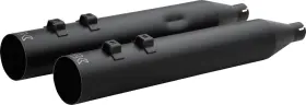 40fst-1021-blk Khrome Werks 4 Inch Hp-plus Black Slip On Mufflers Fits 1995-2016 Harley Touring