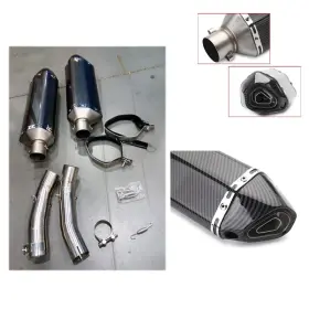 Hpmpex090-a Ko Lightning Ex120-d For Yamaha Yzf R1 2004-2006 Motorcycle Exhaust System Middle Pipe Black Mufflers