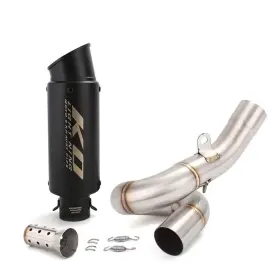 Hpmppi011-f Ko Lightning Ko067-k Slip-on For Kawasaki Ninja Zx6r Zx636 2009-2023 Exhaust Mid Pipe Black Mufflers