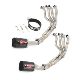 Hpmppi011-n Ko Lightning K D Ko077 For Kawasaki Ninja Zx6r 2009-2023 Exhaust Header Pipe Black Muffler Whole System