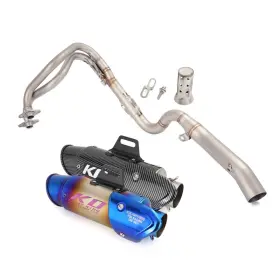 Ko Lightning Hpmppi012-c Ko132 For Kawasaki Ninja 250 300 Z250 2013-2016 Exhaust Slip Black Muffler Header Pipe